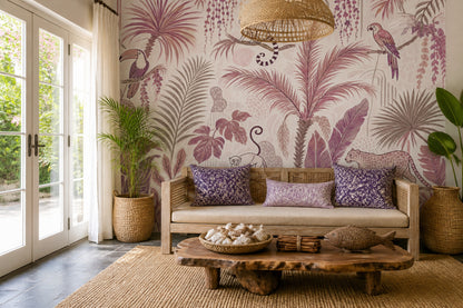 Jungle Wallpaper Toucan Tropical Removable Wall Decor