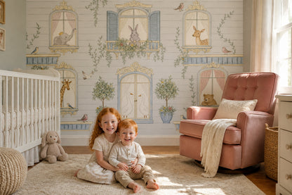 Storybook Wallpaper Whimsical Nursery Removable Wall Decor