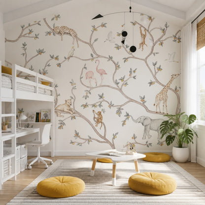 White Background Wallpaper Muted Green White Background Wall Mural