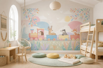 Watercolor Texture Wallpaper Pastel Removable Nursery Wall Decor
