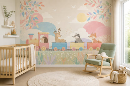 Watercolor Texture Wallpaper Pastel Removable Nursery Wall Decor