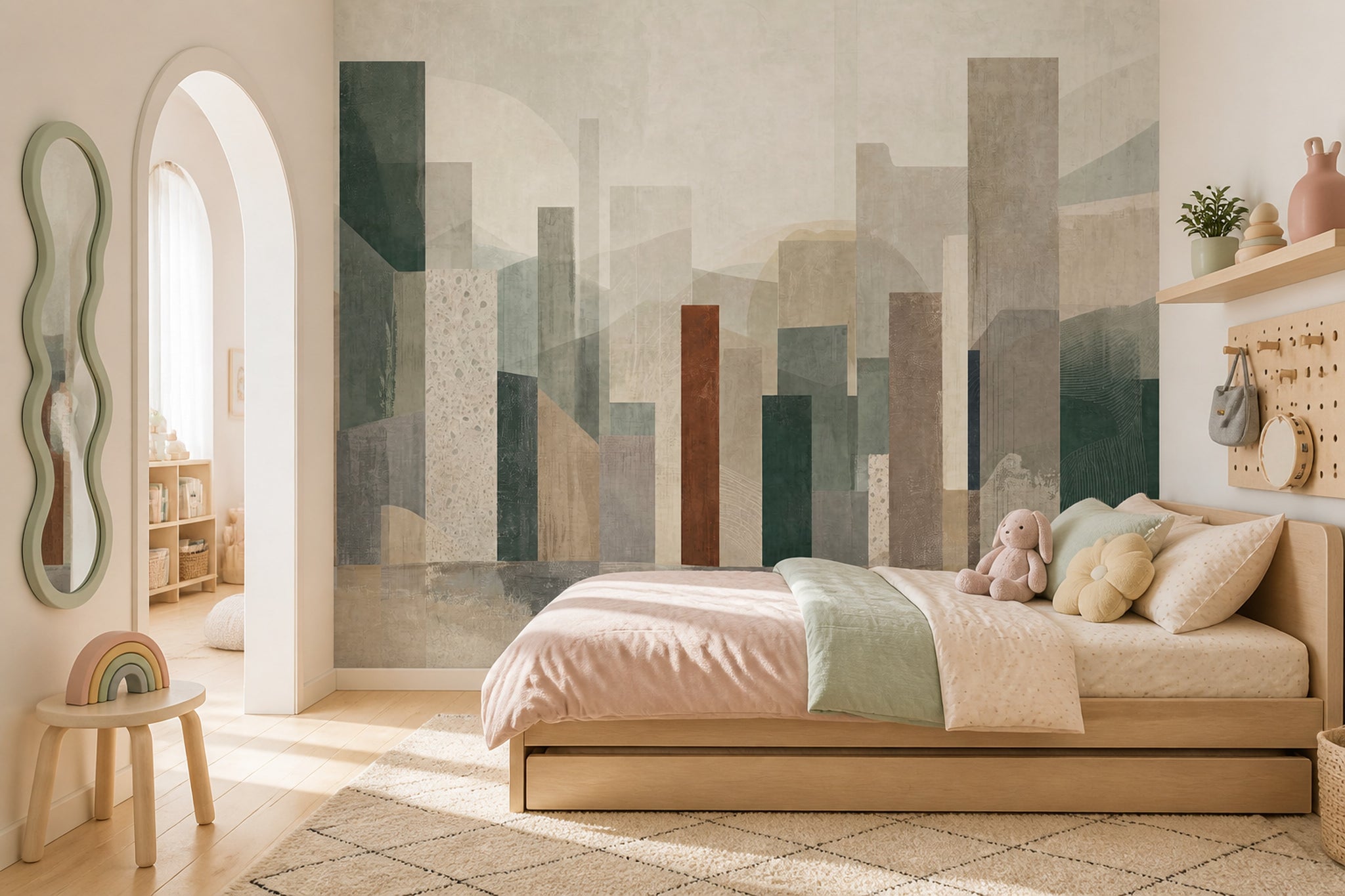 Concrete Texture Wallpaper Plaster Finish Removable Textured Wall Decor