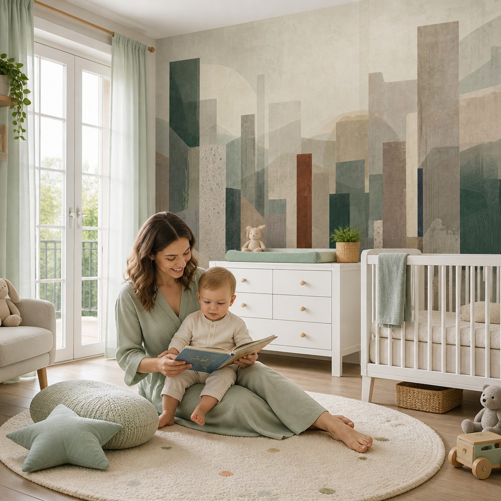 Concrete Texture Wallpaper Plaster Finish Removable Textured Wall Decor