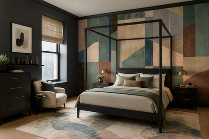 Muted Green Wallpaper Mid Century Modern Mid Century Modern Wall Mural