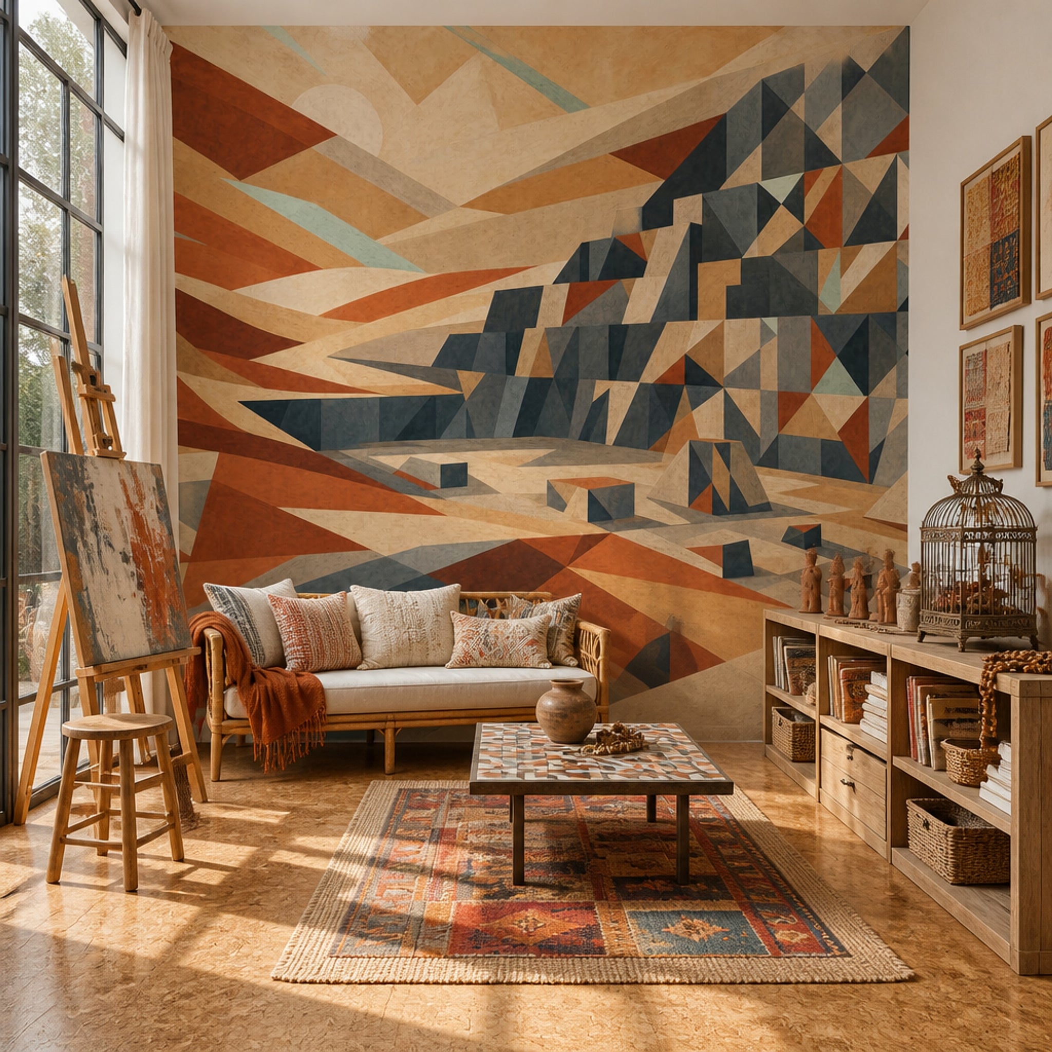Mid Century Modern Wallpaper Retro Modern Wall Mural