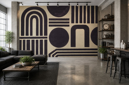 Mid Century Modern Wallpaper Retro Modern Wall Mural