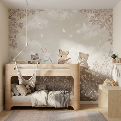 Cloudy Sky Wallpaper Nursery Removable Kids Wall Decor