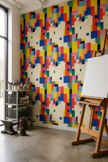 Mid Century Modern Wallpaper Retro Modernist Decorative Mural