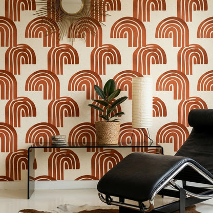 Mid Century Modern Wallpaper Retro Modern Abstract Decorative Mural