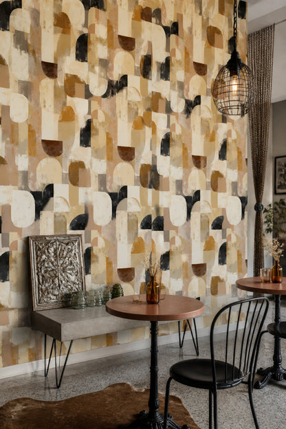 Mid Century Modern Wallpaper Retro Modern Decorative Mural
