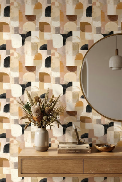 Mid Century Modern Wallpaper Retro Modern Decorative Mural