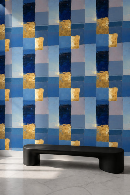 Mid Century Modern Wallpaper Modern Retro Removable Geometric Wall Double Roll