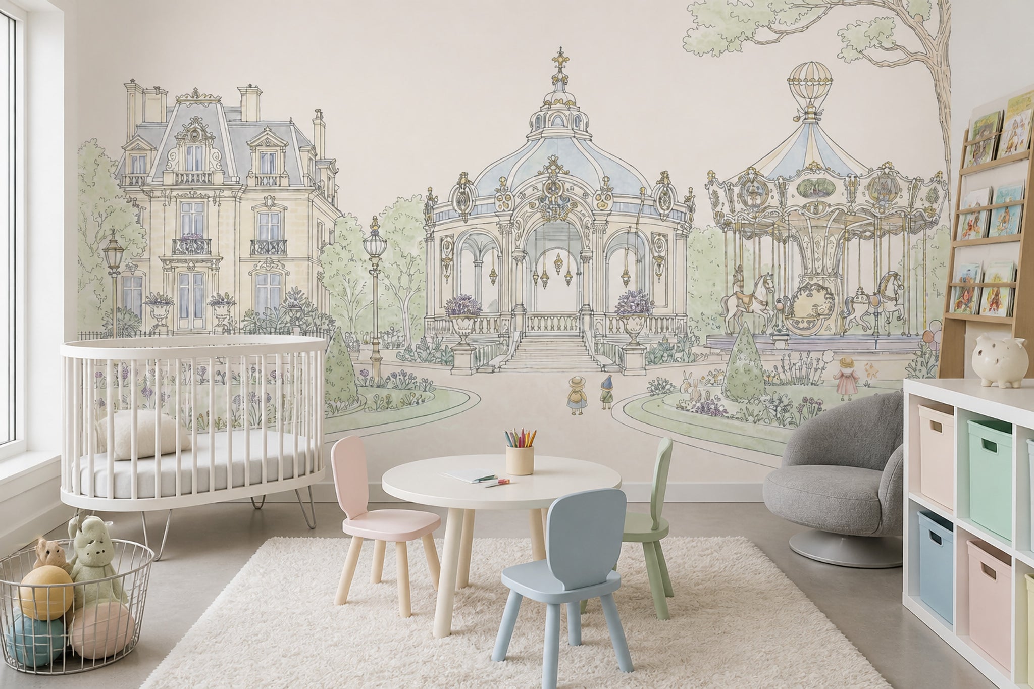 White Background Wallpaper Neutral Removable Pastel Wall Decor