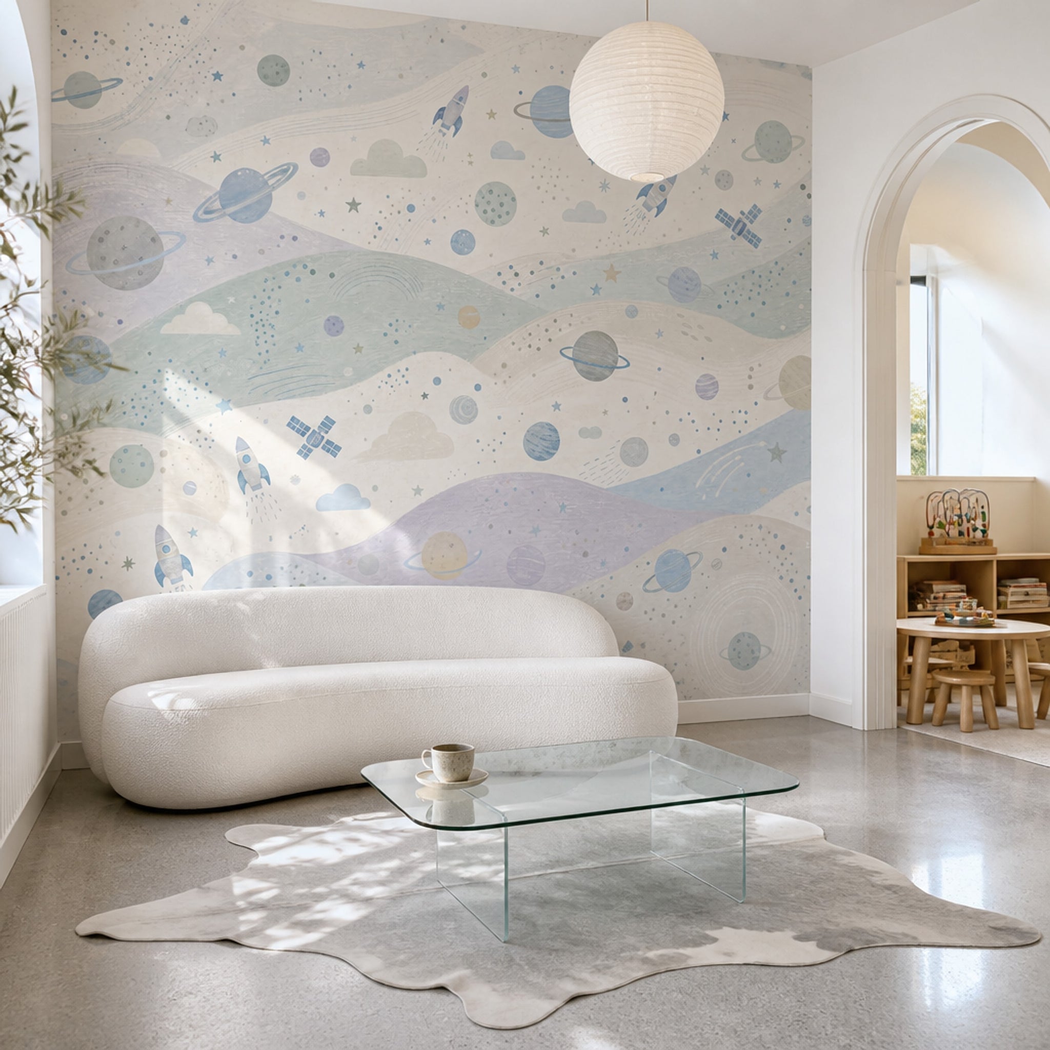 Watercolor Texture Wallpaper Painted Wash Removable Pastel Space Wall Decor
