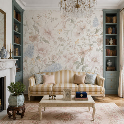 White Background Wallpaper Light Removable Neutral Wall Decor
