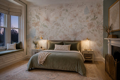 White Background Wallpaper Light Removable Neutral Wall Decor