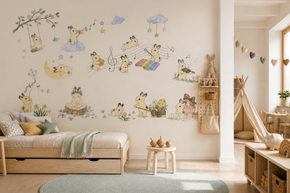 Meadow Flowers Wallpaper Wildflower Meadow Spring Floral Removable Wall Decor