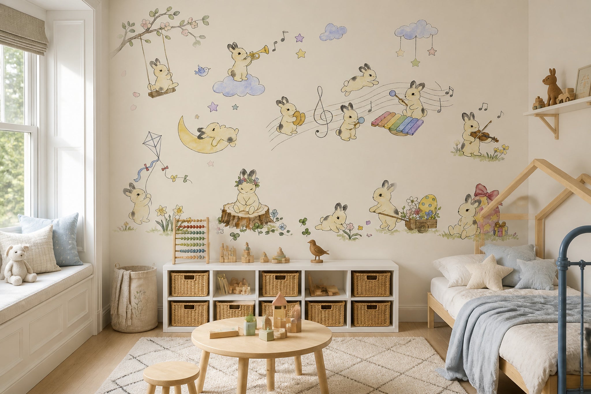 Meadow Flowers Wallpaper Wildflower Meadow Spring Floral Removable Wall Decor
