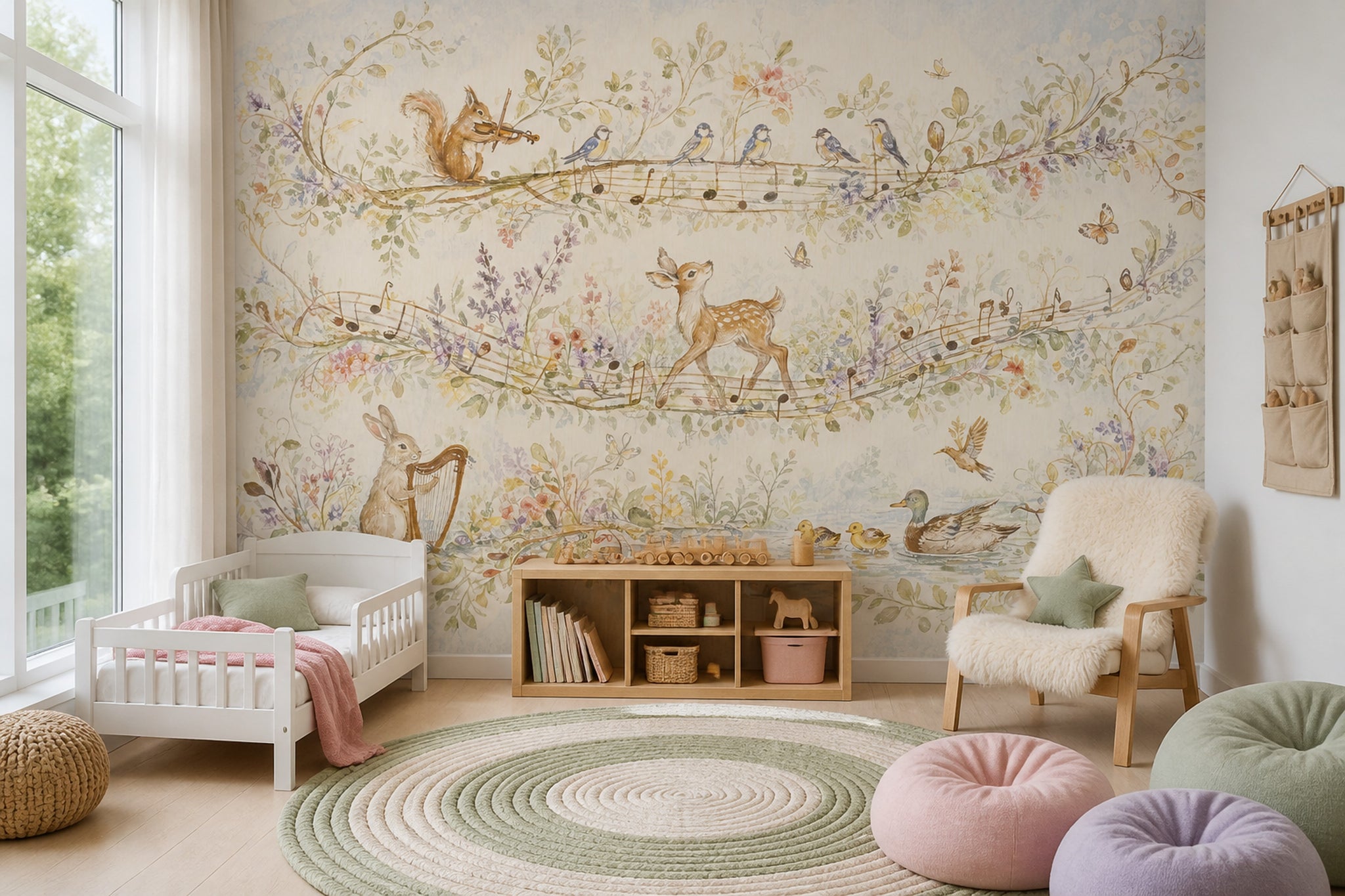 Paper Texture Wallpaper Watercolor Whimsical Wall Mural