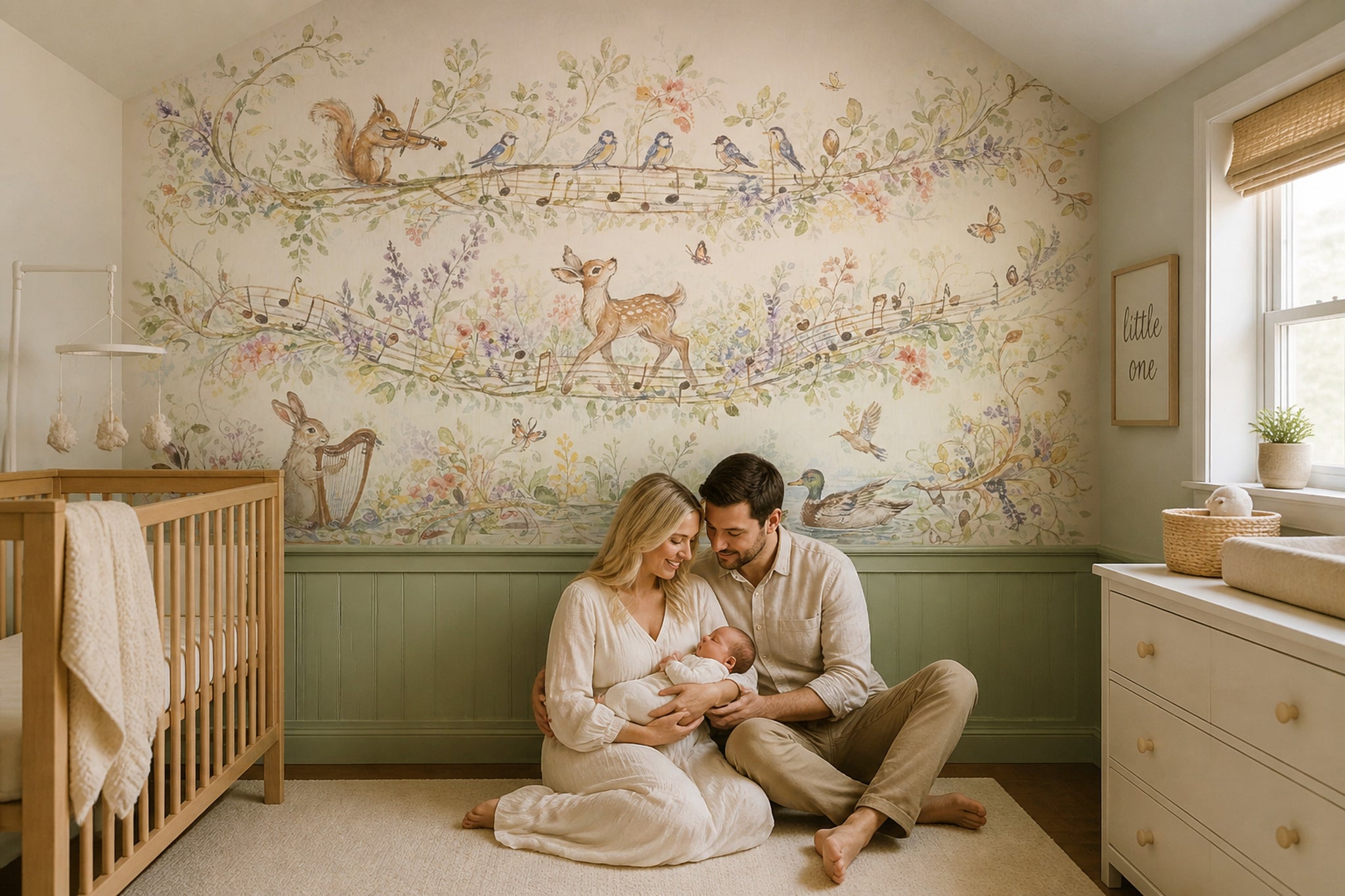 Paper Texture Wallpaper Watercolor Whimsical Wall Mural