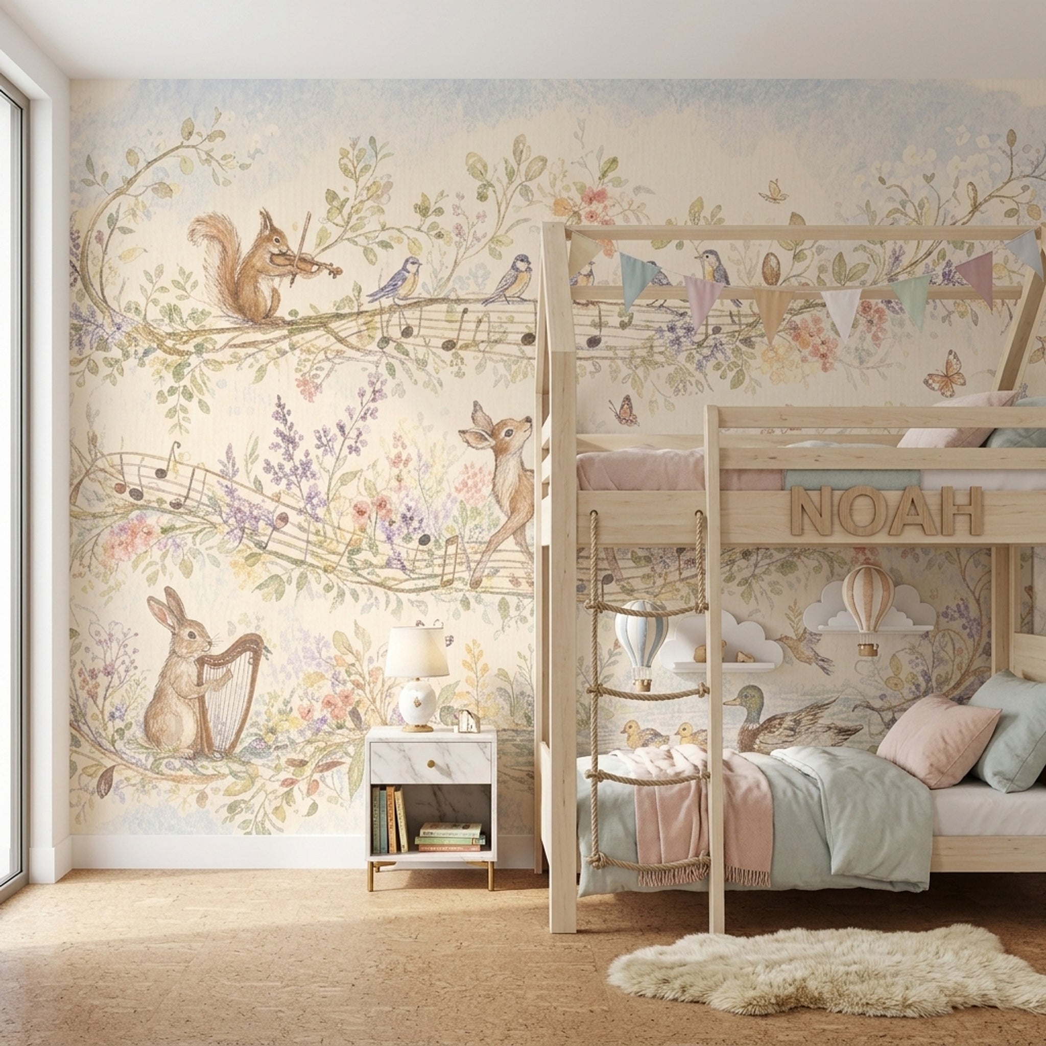 Paper Texture Wallpaper Watercolor Whimsical Wall Mural