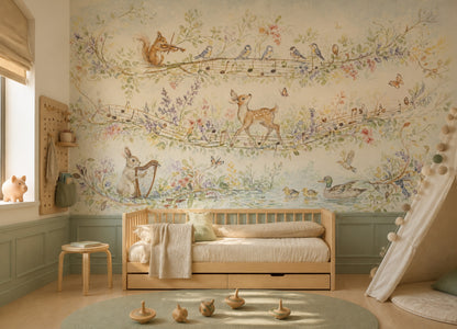 Paper Texture Wallpaper Watercolor Whimsical Wall Mural