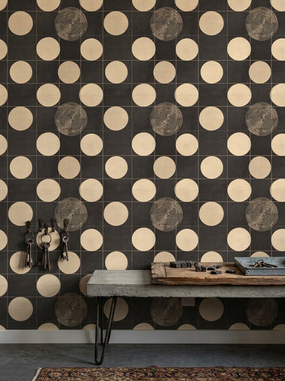 Mid Century Modern Wallpaper Retro Geometric Decorative Mural