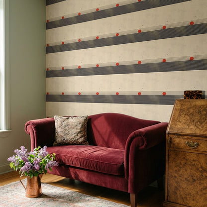 Striped Wallpaper Abstract Geometric Removable Wall Decor