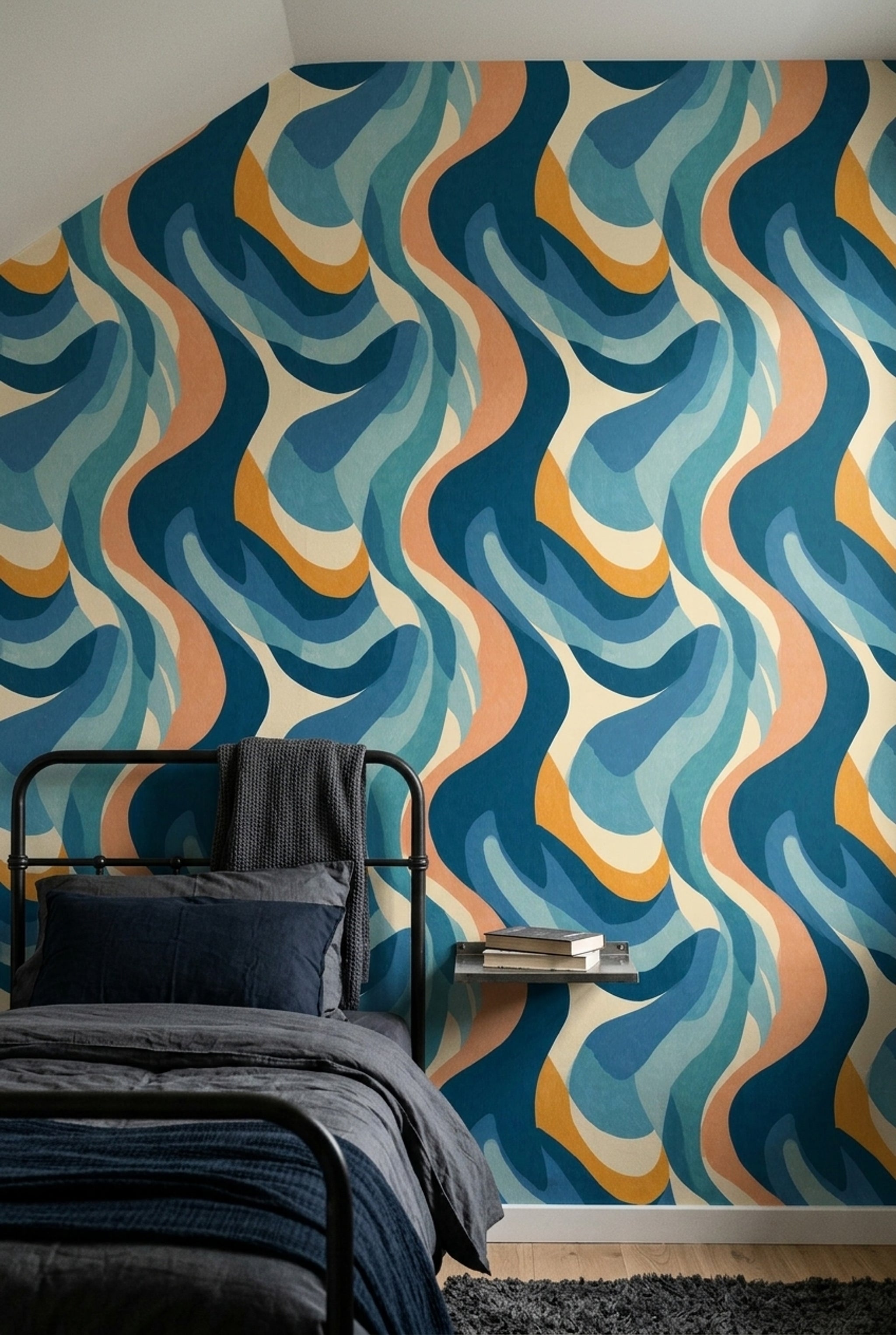 Mid Century Modern Wallpaper Retro Modern Decorative Mural