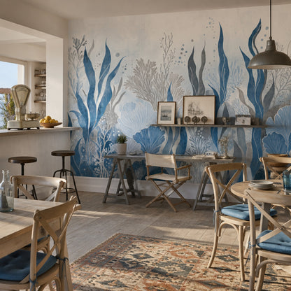 Underwater Wallpaper Seaweed Removable Coral Wall Decor