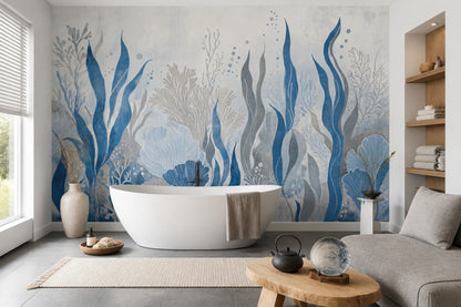 Underwater Wallpaper Seaweed Removable Coral Wall Decor