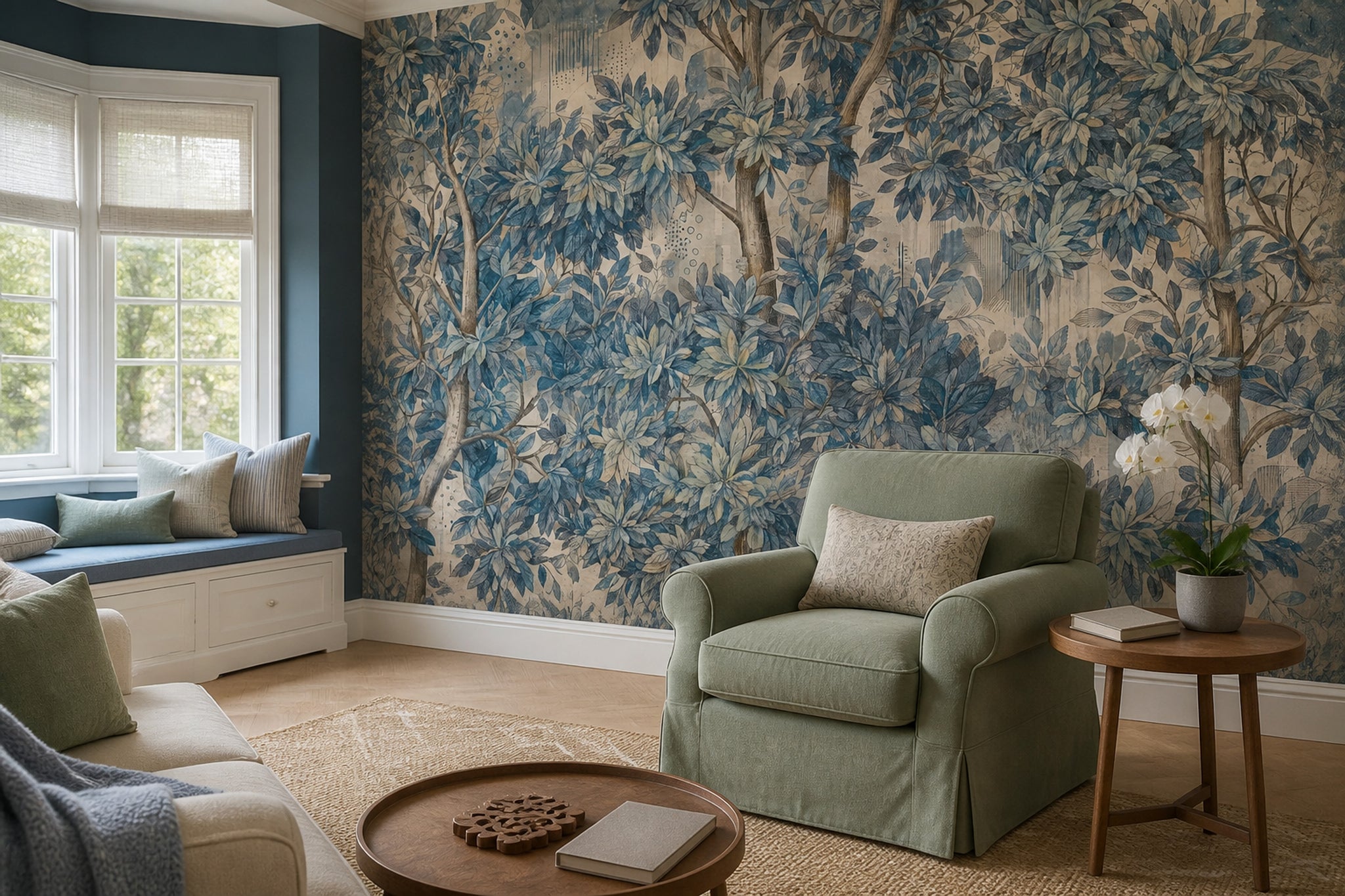 Garden Wallpaper Botanical Vintage Wall Mural