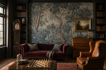 Paper Texture Wallpaper Forest Botanical Removable Wall Decor