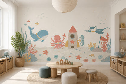 Underwater Wallpaper Ocean Nursery Wall Mural