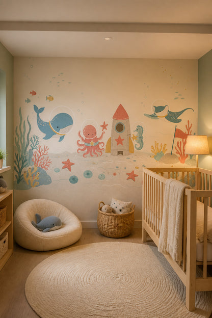 Underwater Wallpaper Ocean Nursery Wall Mural