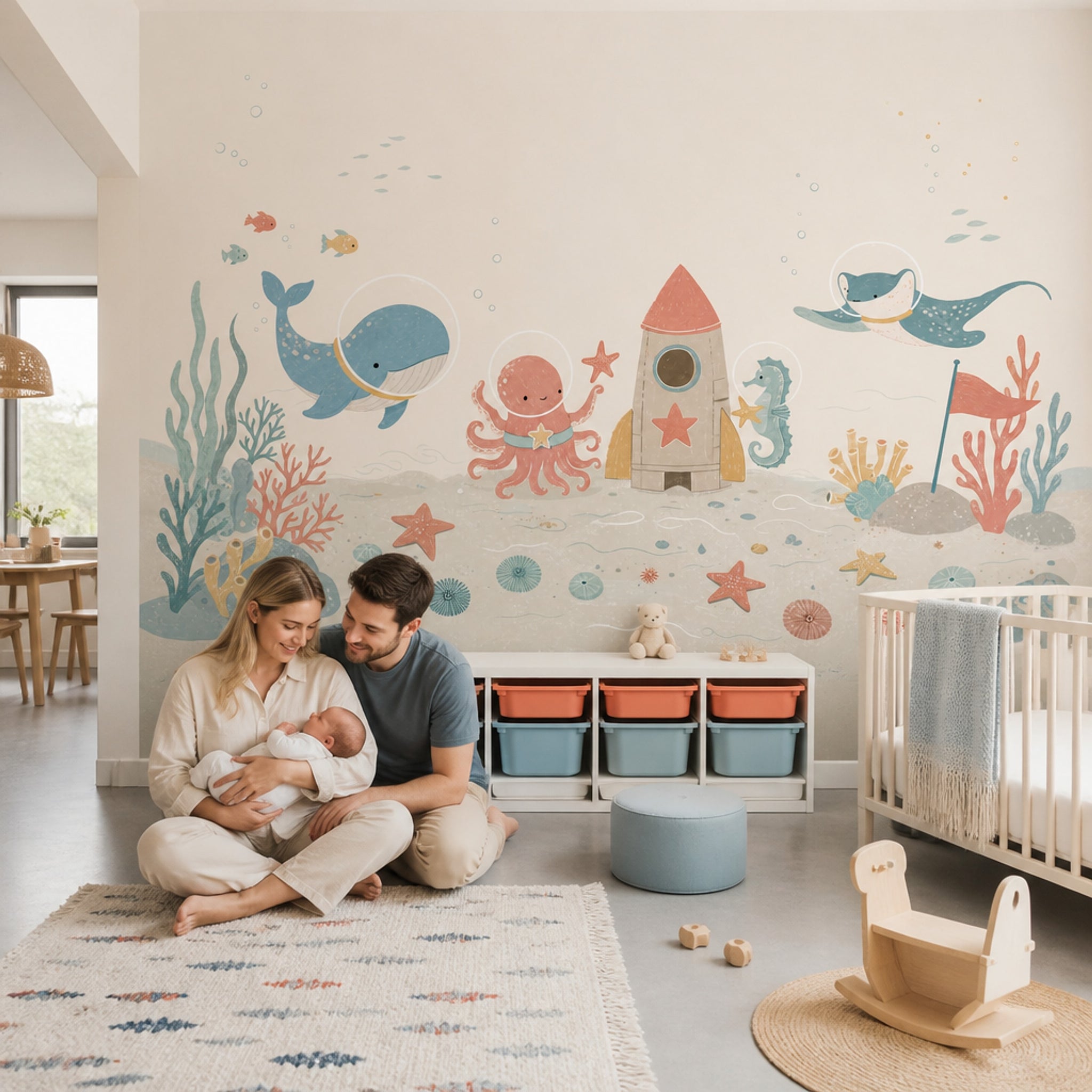 Underwater Wallpaper Ocean Nursery Wall Mural