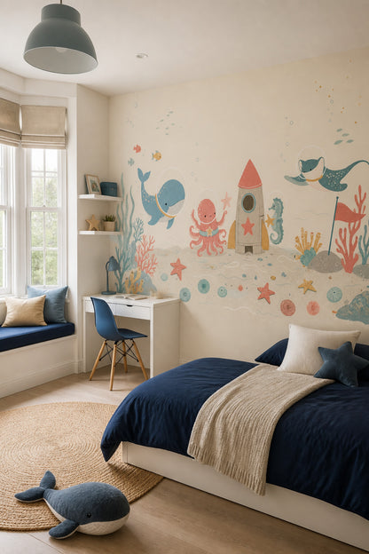 Underwater Wallpaper Ocean Nursery Wall Mural