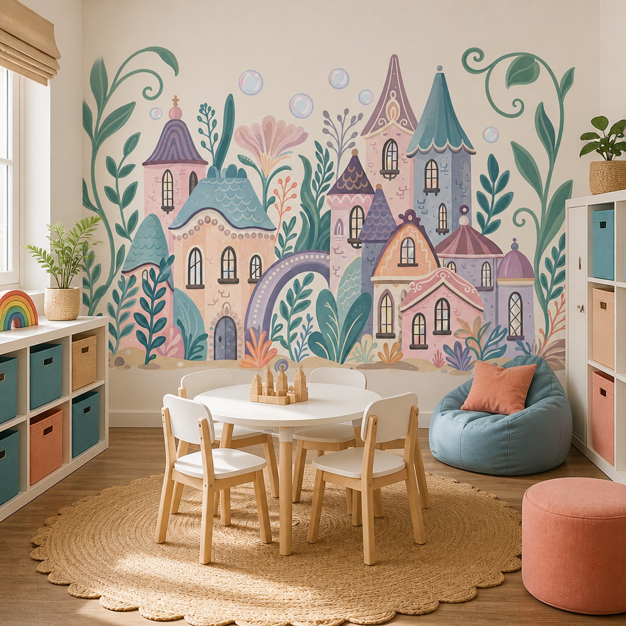 Walls Wallpaper Fairy Tale Removable Pastel Wall Decor