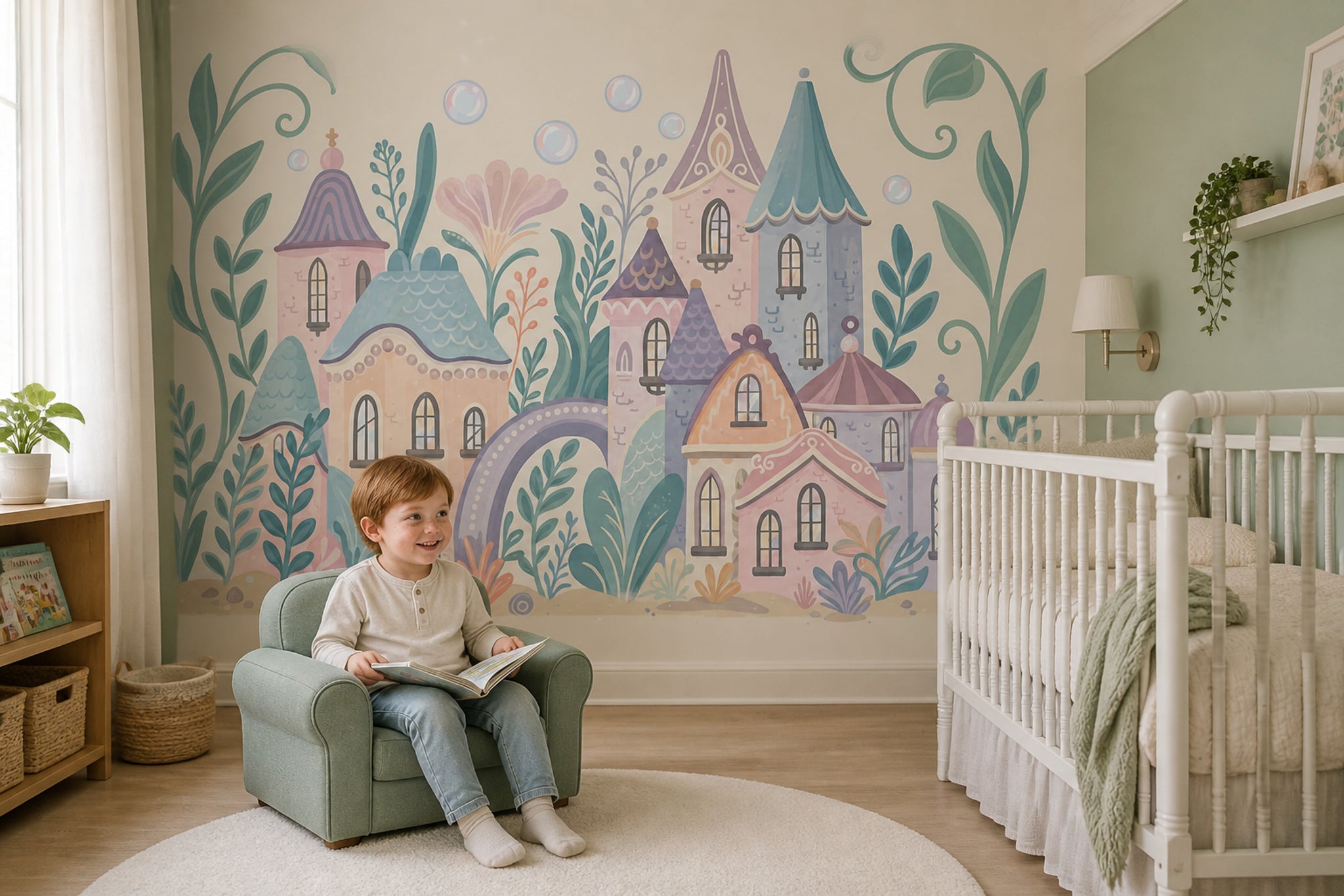 Walls Wallpaper Fairy Tale Removable Pastel Wall Decor