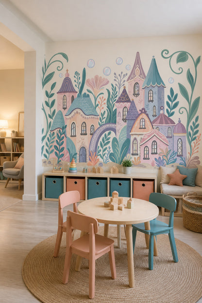 Walls Wallpaper Fairy Tale Removable Pastel Wall Decor