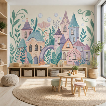 Walls Wallpaper Fairy Tale Removable Pastel Wall Decor