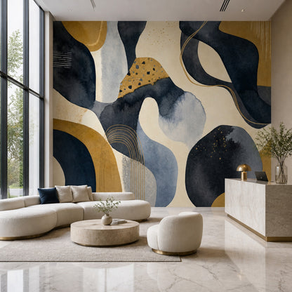 Watercolor Texture Wallpaper Painted Texture Removable Abstract Wall Decor