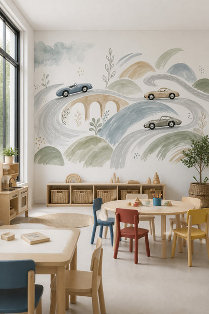 Watercolor Texture Wallpaper Painted Texture Soft Texture Wall Mural