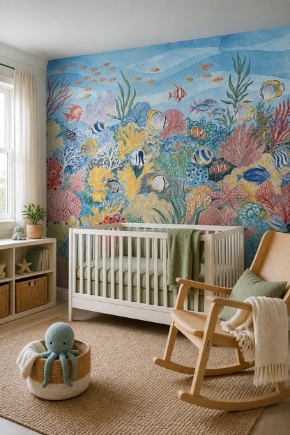 Underwater Wallpaper Coral Reef Tropical Fish Wall Mural