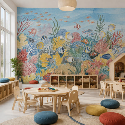Underwater Wallpaper Coral Reef Tropical Fish Wall Mural