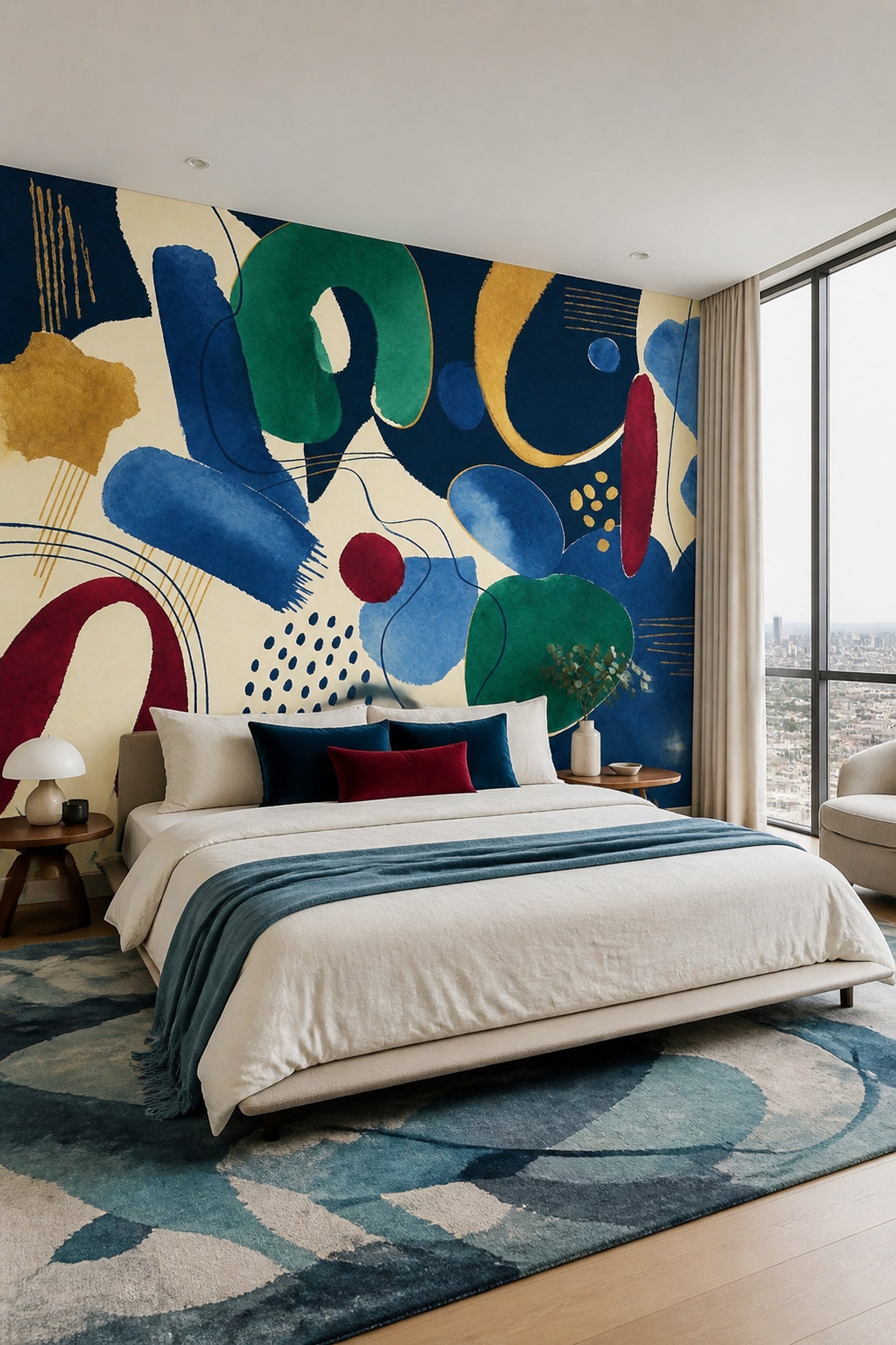 Watercolor Texture Wallpaper Painted Wash Removable Inked Brush Wall Decor