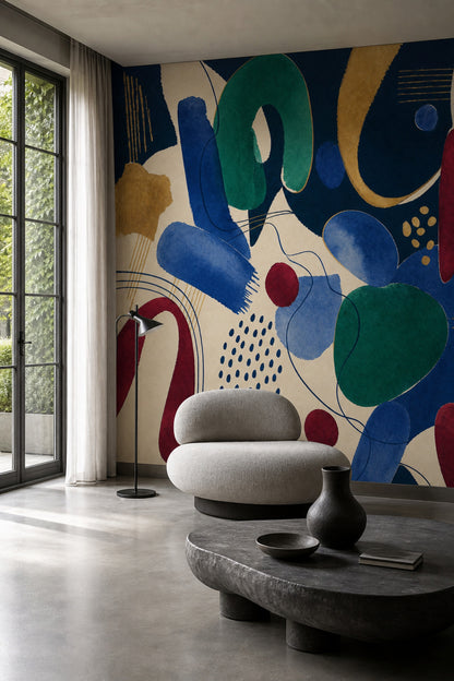 Watercolor Texture Wallpaper Painted Wash Removable Inked Brush Wall Decor