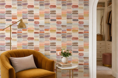 Abstract Wallpaper Brushstroke Textured Removable Wall Decor