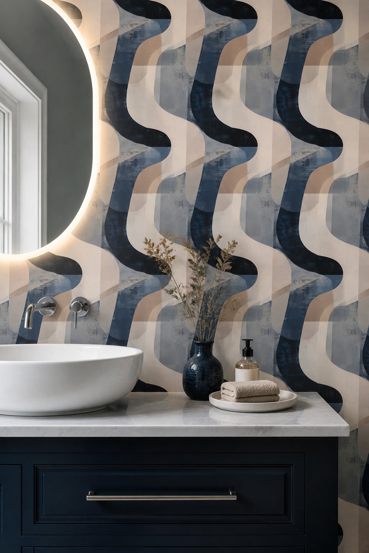 Mid Century Modern Wallpaper Retro Modern Decorative Mural