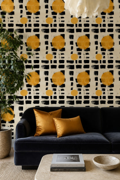 Mid Century Modern Wallpaper Mid Century Modern Removable Mid Century Modern Wall Double Roll